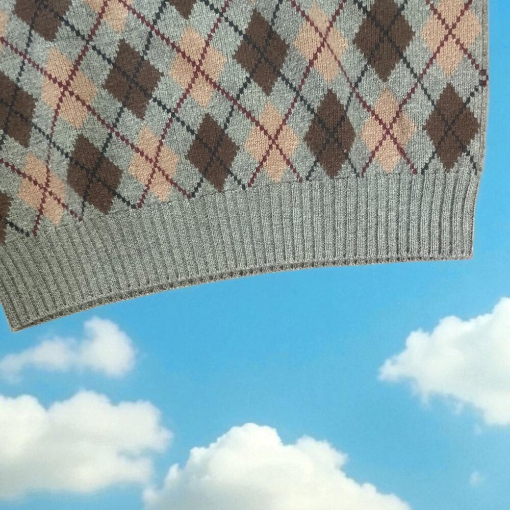 Polo Ralph Lauren 90s Vintage Argyle Wool Sweater - Picture 5 of 5